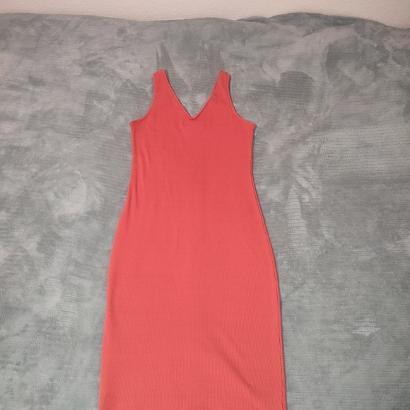 No Boundaries Pink Buttoned Sleeveless V-Neck Sheath Dress - Picture 12 of 12